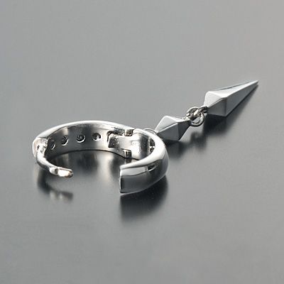 シルバーフープピアス(片耳用)