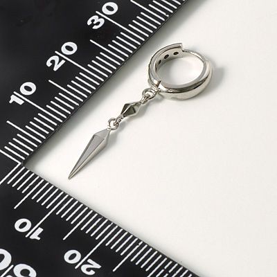 シルバーフープピアス(片耳用)