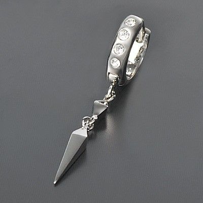 シルバーフープピアス(片耳用)