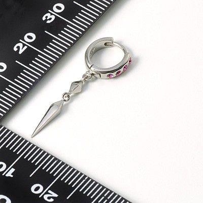 シルバーフープピアス(片耳用)