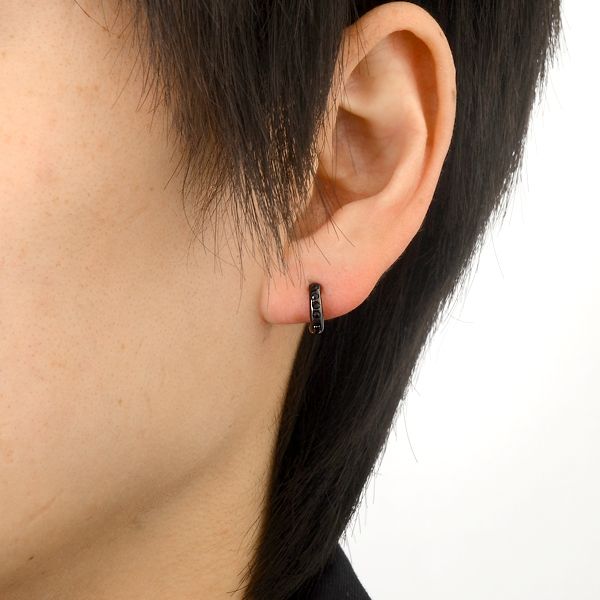 シルバーフープピアス(片耳用)