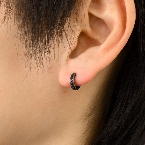 シルバーフープピアス(片耳用)