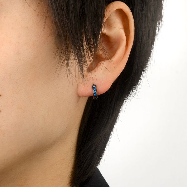 シルバーフープピアス(片耳用)