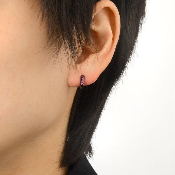 シルバーフープピアス(片耳用)