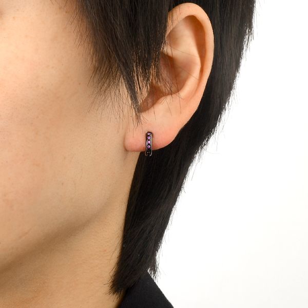 シルバーフープピアス(片耳用)