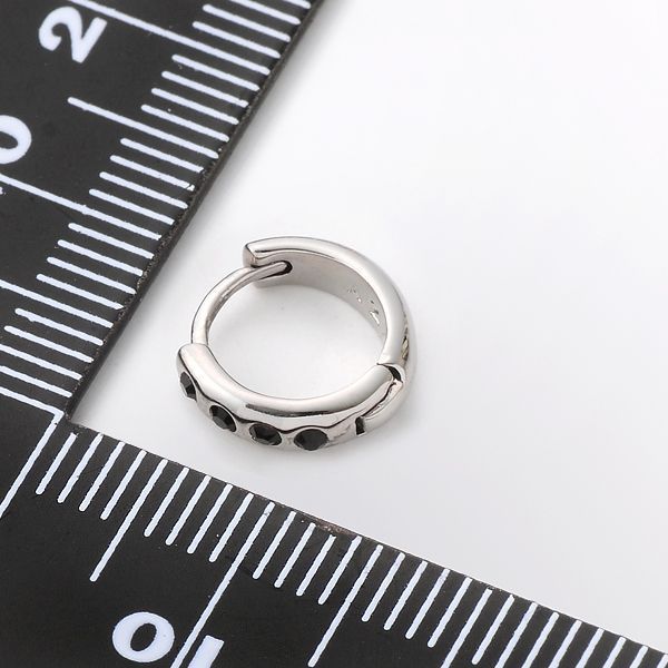 シルバーフープピアス(片耳用)