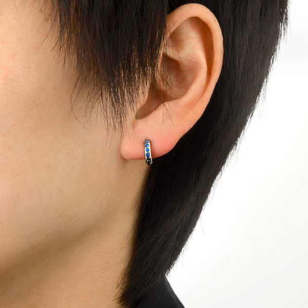 シルバーフープピアス(片耳用)