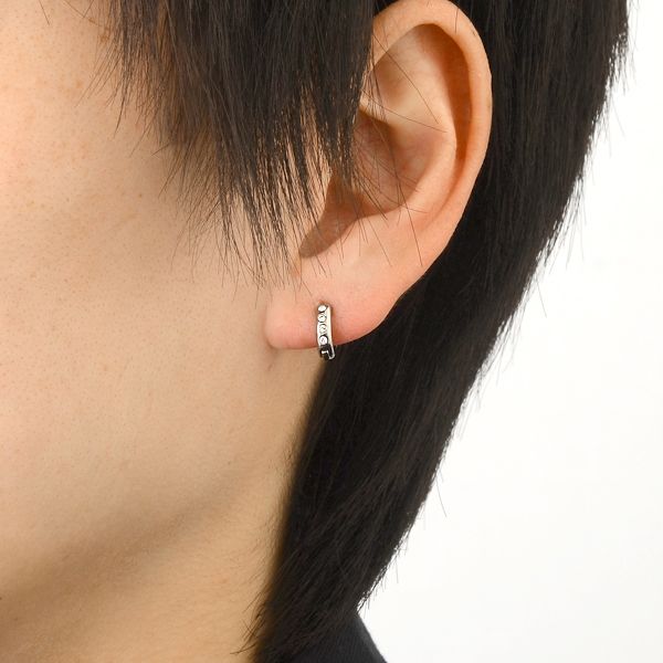 シルバーフープピアス(片耳用)