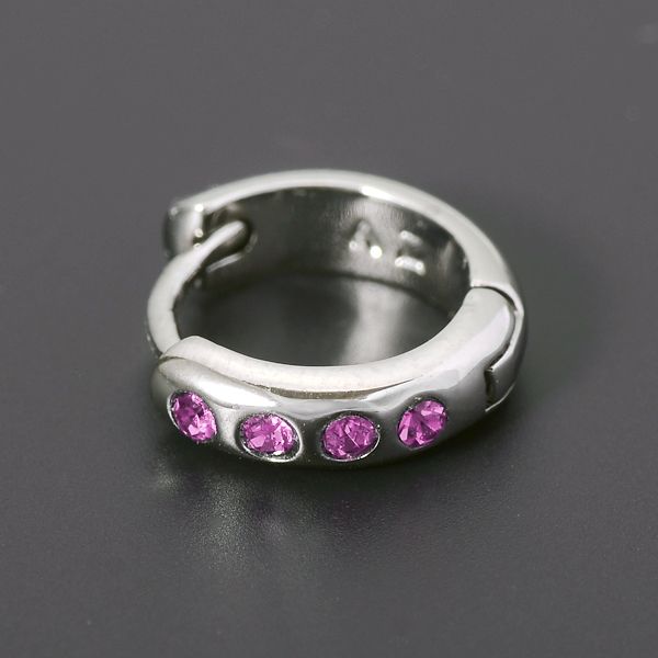 シルバーフープピアス(片耳用)