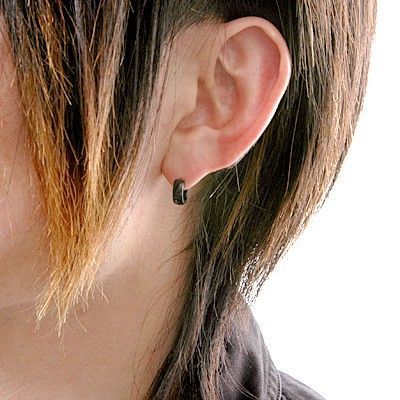 シルバーフープピアス(片耳用)