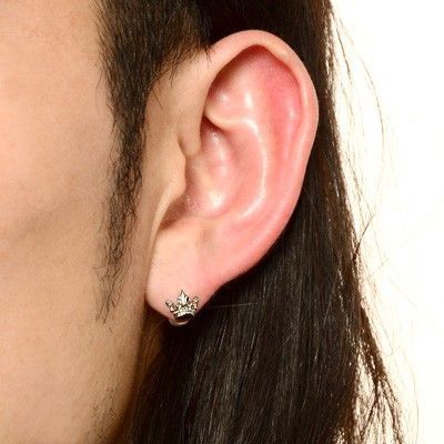 シルバースタッドピアス(片耳用)
