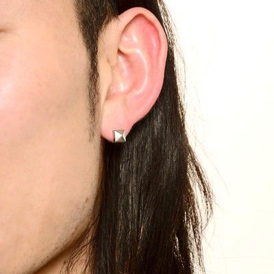 シルバースタッドピアス(片耳用)