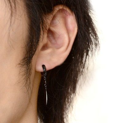 シルバーフープピアス(片耳用)