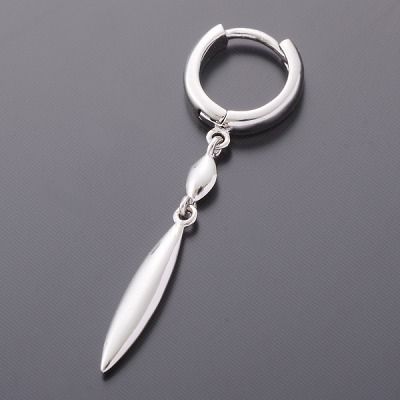 シルバーフープピアス(片耳用)