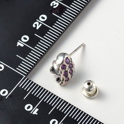 シルバースタッドピアス(片耳用)