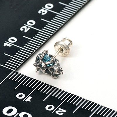 シルバースタッドピアス(片耳用)