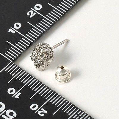 シルバースタッドピアス(片耳用)