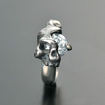 シルバーフープピアス(片耳用)