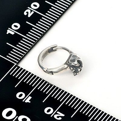 シルバーフープピアス(片耳用)