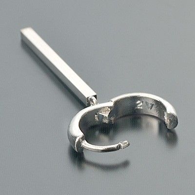 シルバーフープピアス(片耳用)