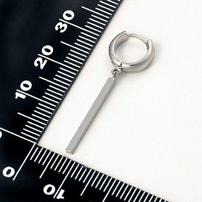 シルバーフープピアス(片耳用)