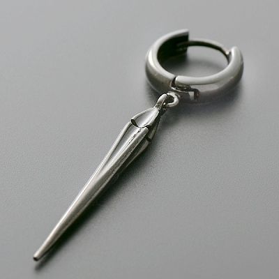 シルバーフープピアス(片耳用)