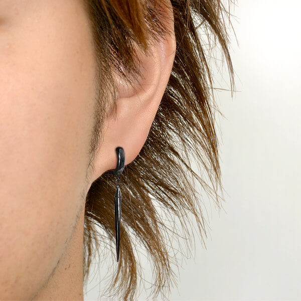 シルバーフープピアス(片耳用)