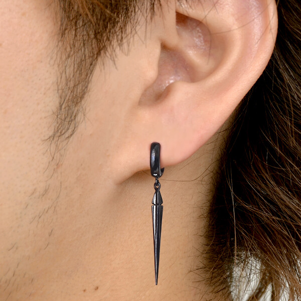 シルバーフープピアス(片耳用)