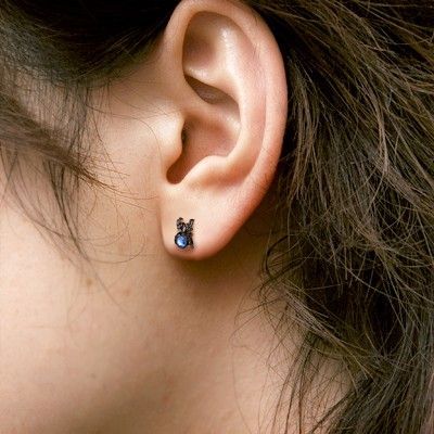 シルバースタッドピアス(片耳用)