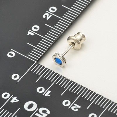 シルバースタッドピアス(片耳用)