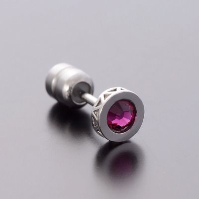 シルバースタッドピアス(片耳用)