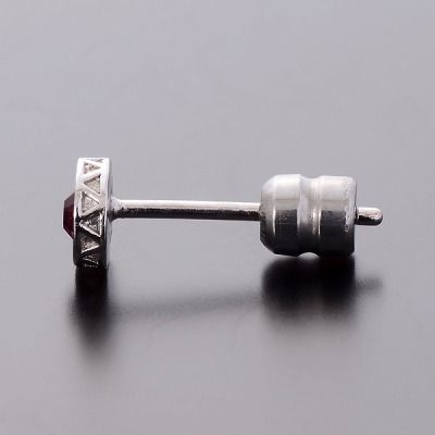 シルバースタッドピアス(片耳用)