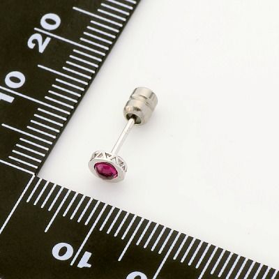 シルバースタッドピアス(片耳用)