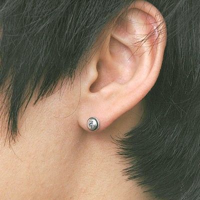 シルバースタッドピアス(片耳用)