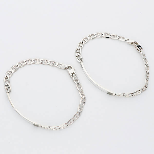 シルバーペアブレスレット