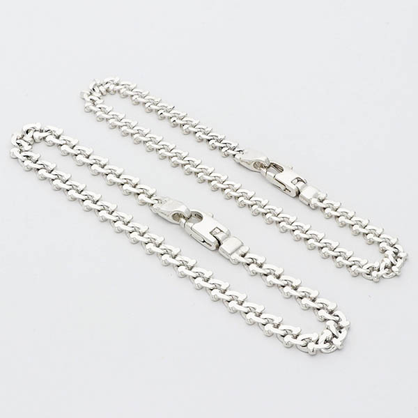 シルバーペアブレスレット