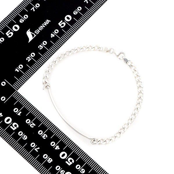 シルバーチェーンブレスレット