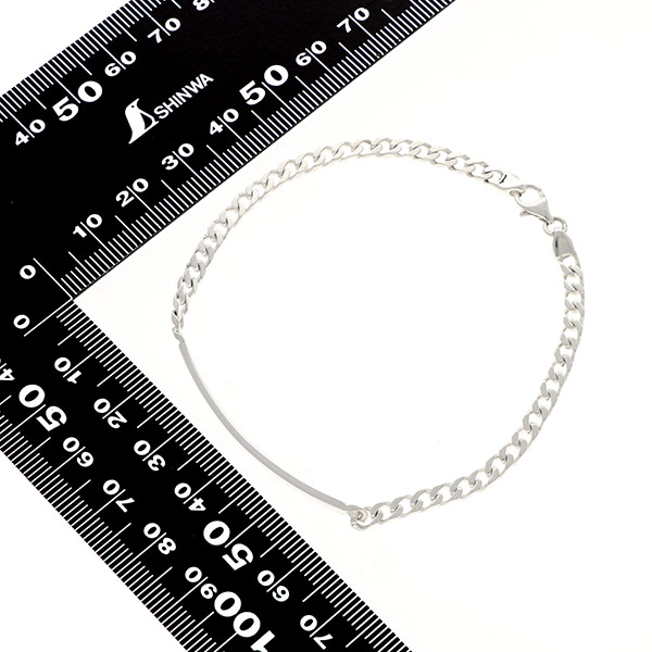 シルバーチェーンブレスレット