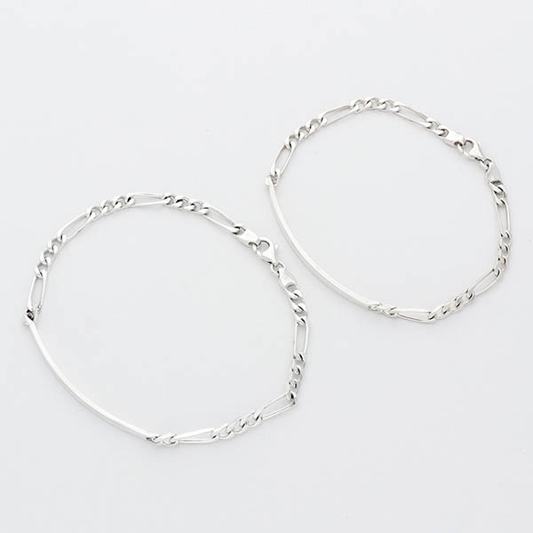 シルバーペアブレスレット