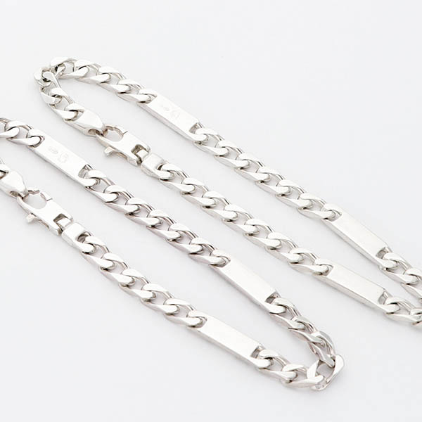 シルバーペアブレスレット