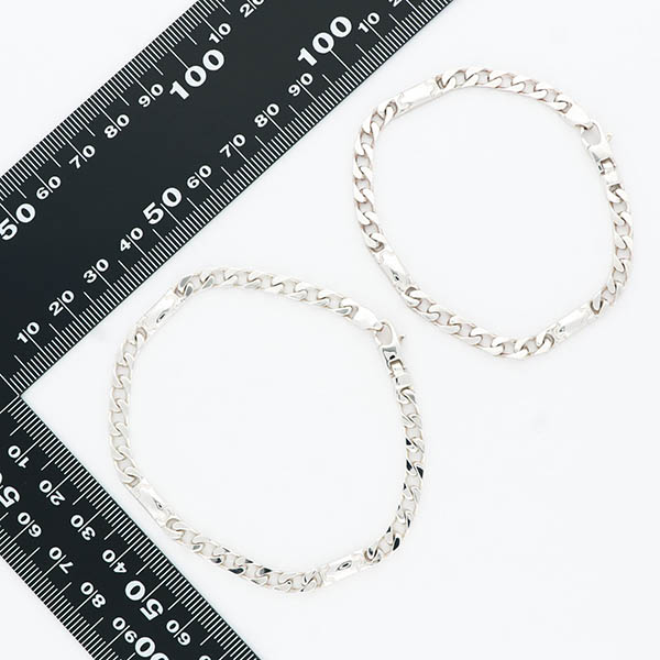 シルバーペアブレスレット