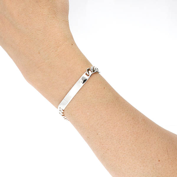 シルバーチェーンブレスレット