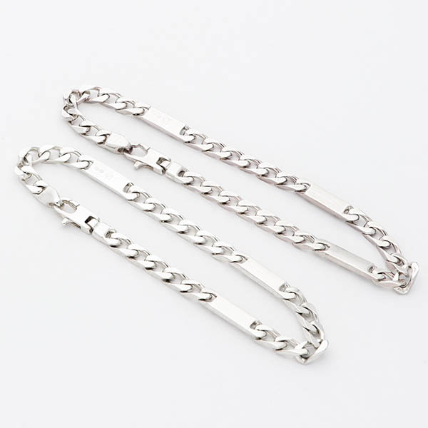 シルバーペアブレスレット