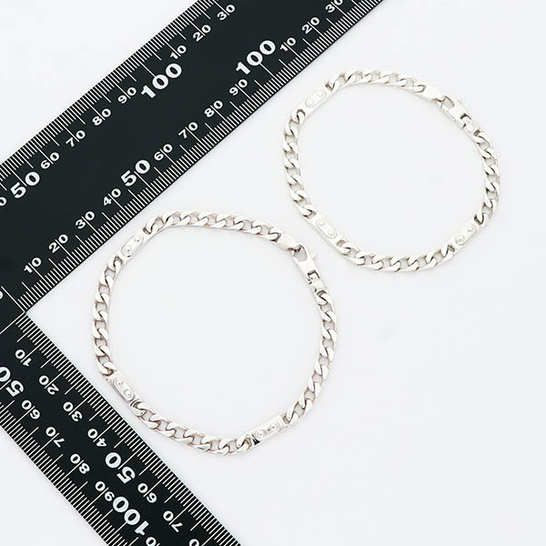 シルバーペアブレスレット
