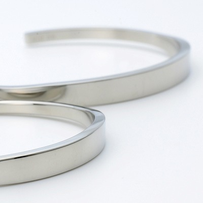 ペアステンレスバングル