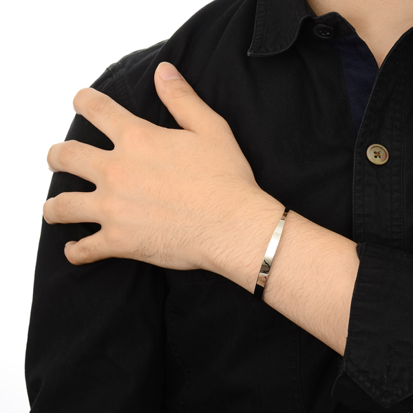 ペアステンレスバングル