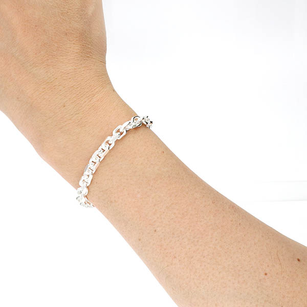 シルバーチェーンブレスレット