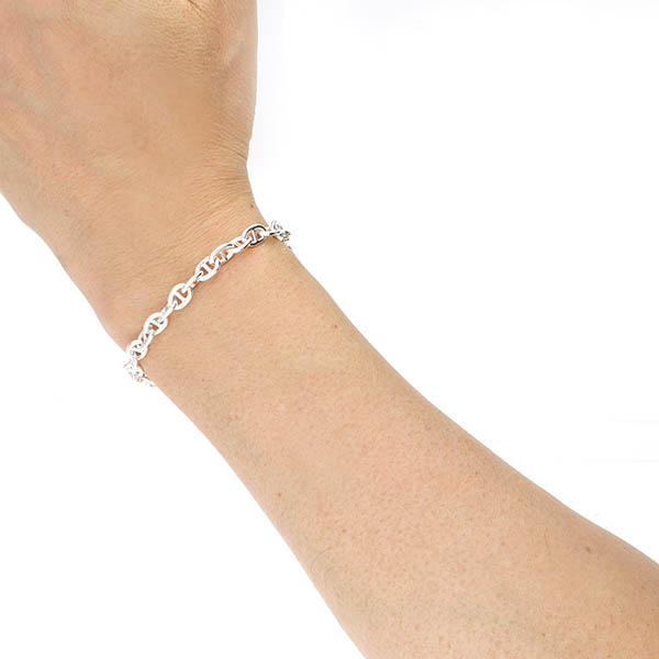 シルバーチェーンブレスレット
