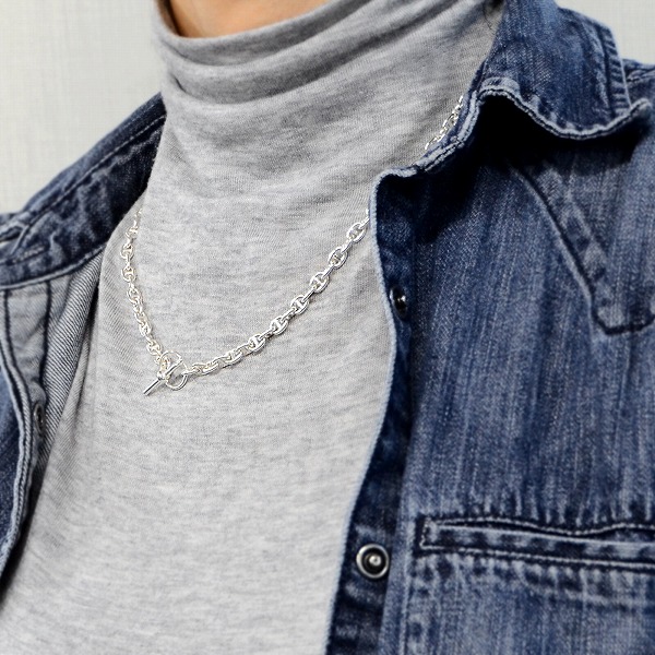 シルバーチェーンネックレス