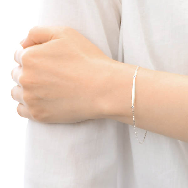 シルバーチェーンブレスレット